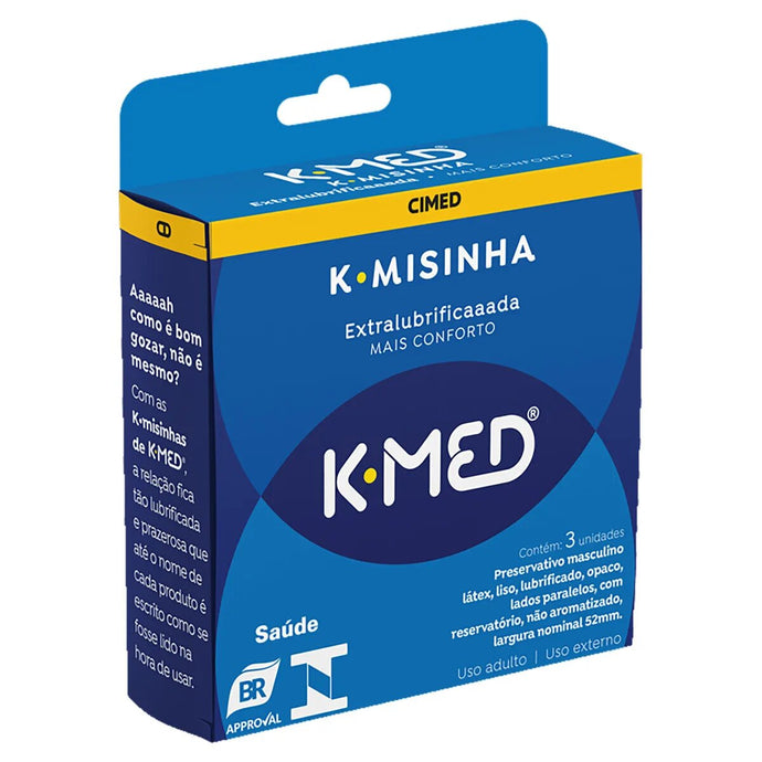 Preservativo K-Med Extralubrificado 3 unidades